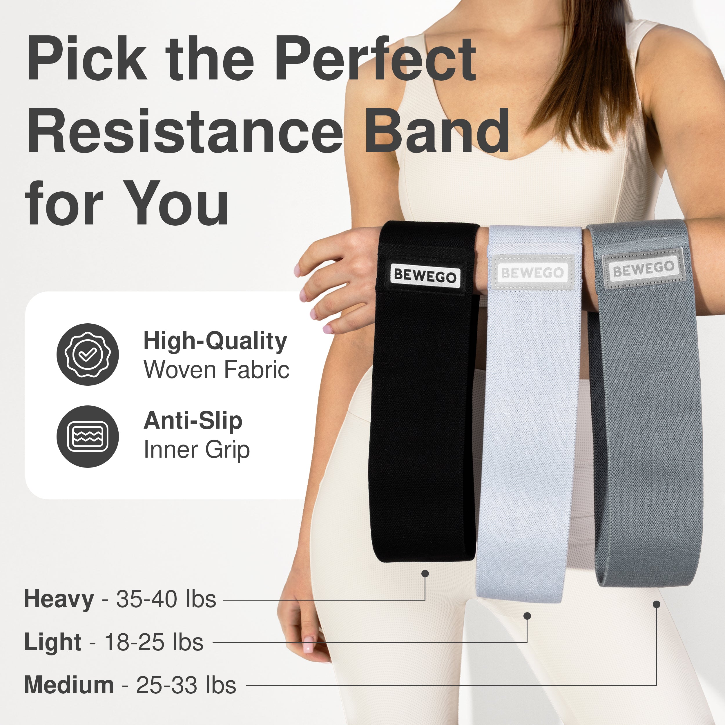 BEWEGO 5-in-1 Premium Pilates Set Für Zuhause Mit Pilates Ring, Soft-Ball, Widerstandsbändern & Gewichten - Elegantes Geschenk Für Frauen, Die Ästhetik & Qualität Schätzen