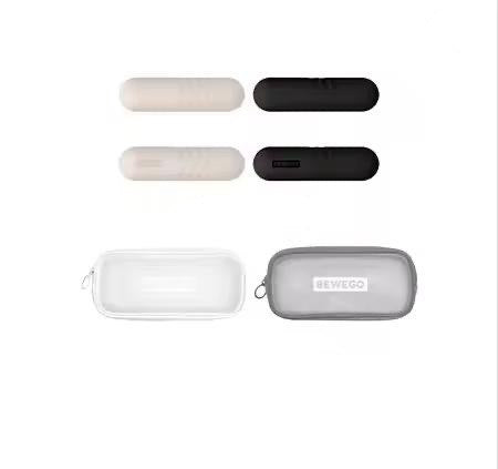 Ankle Weights Set – 2 × 1kg Adjustable Weights for Fitness, Pilates & Yoga with Storage Pouch – Beige or Black