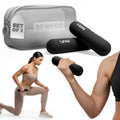 Hanteln Set 2x1 kg – Kurzhanteln / Kurzhantelset für Zuhause, Fitness & Home Workout, Neopren Handhanteln mit Sandfüllung für Frauen & Männer, Anfänger, Schwarz